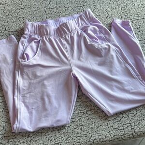 GYMSHARK Recess Joggers Purple Lavender Rollover High Waist Gym Pant